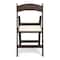 Atlas Commercial Products TitanPRO Dark Brown Resin Folding Chair with Ivory Pad RFC6DBRIV - alternate 4
